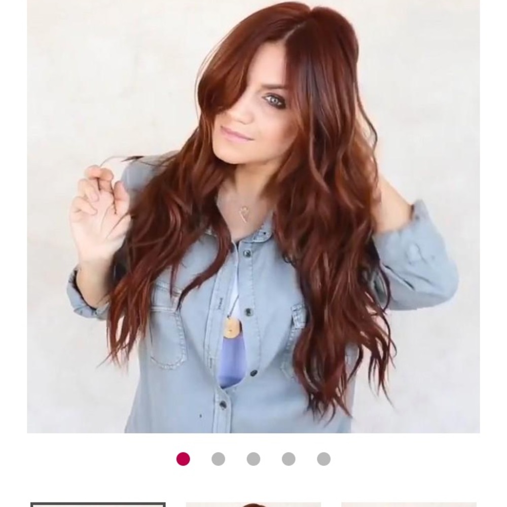 Reddish brown wig